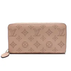 【LOUIS VUITTON】ルイ・ヴィトン　ジッピーウォレット　マヒナ　ピンク　M61868　マグノリア　ラウンドファスナー　長財布　中古　レザー　質屋
