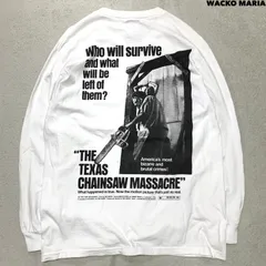 WACKO MARIA × 悪魔のいけにえ ロングスリーブTシャツ 長袖カットソー ロンT 両面プリント Lサイズ ホワイト 白 ワコマリアのサムネイル