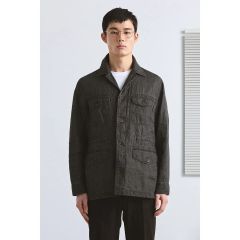 定価5.8万円 outil veste etain ネイビーギンガム サイズ1 - メルカリ
