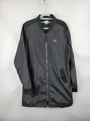 PUMA プーマ レディース ウーブン ウィンドブレーカー ハーフ ジップアップ ジャケット ブラックのサムネイル