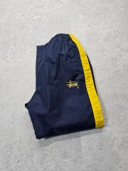 激レア】90s STUSSY ステューシー トラックパンツ USA製 刺繍 - メルカリ