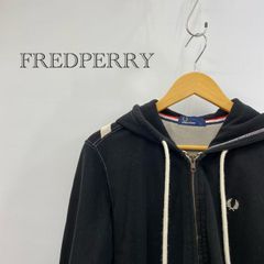 フレッドペリー パーカー フルジップ ユニオンジャック 刺繍ロゴ 