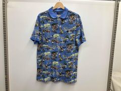 Disney ティガー ゴルフ ネイビー ベージュ ポロシャツ メンズ 古着 