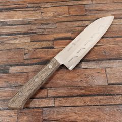 三木道場作 青鋼 手打秘造 三徳包丁 18cm 道場 三徳包丁 研ぎ済 道場作 手打秘造青鋼 万能包丁 安来鋼青紙 本割