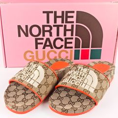 新品未使用GUCCI×THE NORTH FACEGG柄スライドサンダル 37 - メルカリ