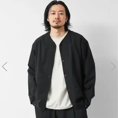 新品　26年春夏 NANGA ナンガ　ドットエア® コンフィ カーディガン　黒　DotAir®　通気性　吸汗速乾　超軽量　ノーカラーカーディガン　ゴープコア　イケオジ