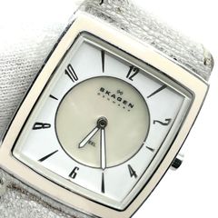 稼働 良品】SKAGEN クォーツ ホワイトシェル レディース腕時計 - メルカリ