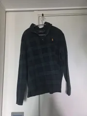 ポロ ラルフローレン CHECK 長袖 ハーフジップアップ