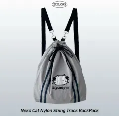 猫ナイロンシャーリングバックパック