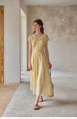極美品 JENNE フィッシュテールワンピース ギンガムチェック 