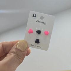ピアス No.1293 再販 ノンホール スクエア ゴールド 金アレ シンプル 
