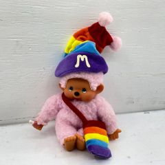 希少 モンチッチ ぬいぐるみ着ぐるみ 女の子ピンク ヴィンテージ