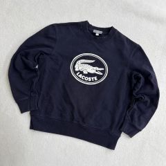 LACOSTE ネイビー リラックスフィット トレーナー - メルカリ