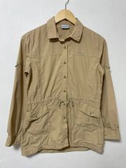 ビームスボーイ☆軽量 ダブルジップ ブルゾン ベージュ 裾ドローコード 