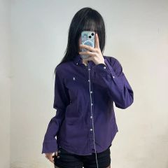 palomawool ストライプ 長袖ポロシャツ 赤/白 - メルカリ