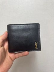 サンローラン 長財布 カーフ YSL シルバー金具 ブラック 黒 2576 