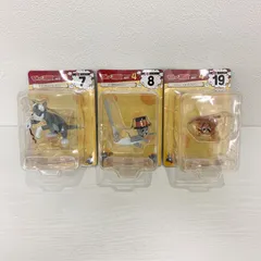 Happyくじ トムとジェリー FUNNY ART!4 A賞フィギュア 3個セット 7番 おじいちゃんになったトム 8番 ビン詰めされたタフィー 19番 べちゃんこになったジェリー