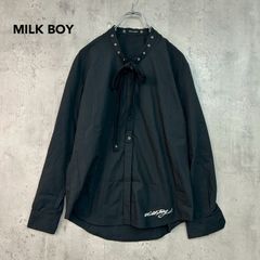 MILK BOY ミルクボーイ シャツ 長袖 バイカラー 白黒 - メルカリ
