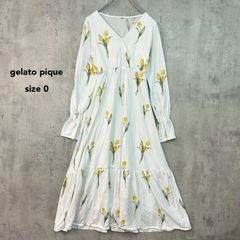 専用＄GELATO PIQUE ミモザ柄 ロングスリーブワンピ - メルカリ