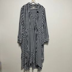 完売希少品✨美品✨慈雨 ワンピース コクーン バルーン チェック
