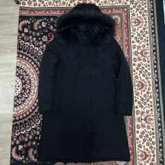 UNTITLED ユーティリティステッチレスダウンコート ネイビー ファー 