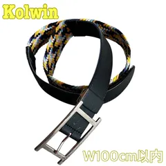 Kolwin コルウィン レザー メッシュ伸縮素材 切替 ゴルフベルト フリーサイズのサムネイル