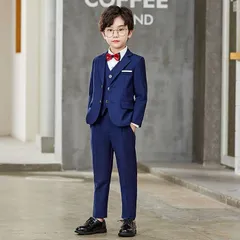 人気商品 3点セット 子供スーツ ネクタイ付き フォーマル スーツ キッズ 男の子 発表会 入学式 入園式 こども 子供フォーマルスーツ キッズスーツ 七五三 結婚式 卒園式 卒業式
