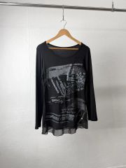 未使用級】PAJUU ロングシャツ スリープウェア Earth ベージュ L