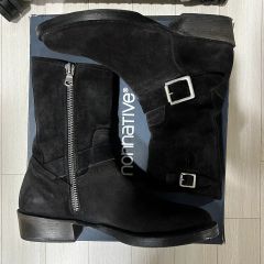 AW2016 スエード チェーン ワイアット ハーネス ヒールブーツ 41 