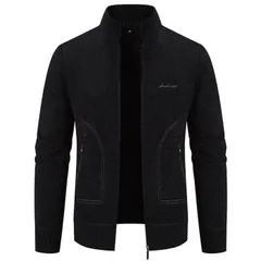 人気商品 ニットカーディガン メンズ カーディガン 立ち襟 ジップアップ カジュアル スタンドカラー アウター 防寒 あったか セーター カジュアル 秋冬 ビジネス オフィス