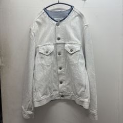 極美品】メゾンマルジェラ 21aw ペンキ デニム ジャケット 白46 - メルカリ