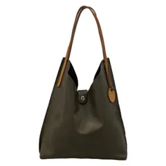 jack gomme(ジャックゴム) トートバッグ - ダークグレー×ブラウン atelier レザーのサムネイル
