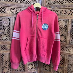 QY HYSTERIC GLAMOUR フルジップパーカー ヒステリックグラマー ダブルジップ ヒスガール 赤 レッド 日本製 Y2K 古着