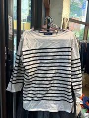 SAINT JAMES セントジェームス ストライプ 長袖 Tシャツ