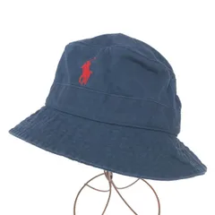POLO RALPH LAUREN ポロラルフローレン バケットハット     綿100％ ネイビー ユニセックス / 240001201815