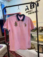 ポロラルフローレン ビックポニー 半袖 カラーTシャツ ピンク