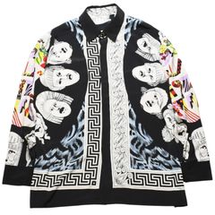 KIDILL キディル スラッシュ オープン カラーシャツ スカル 総柄