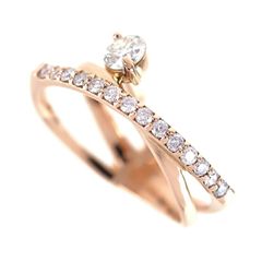 K18PG ダイヤ リング 0.13ct 0.09ct 0.29ct - メルカリ