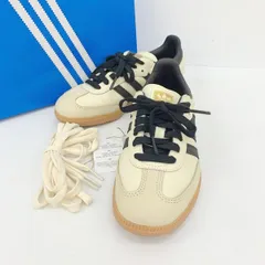 adidas アディダス スニーカー シューズ ローカット SAMBA OG W ID0478 サンバ レザー レディース 23cm ベージュ系 靴 DF18984■