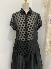 y2k イタリア製Antonio Marras パフスリーブペプラム風ブラウス - メルカリ