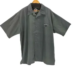 ハーレーダビッドソン HARLEY-DAVIDSON 背面プリントS/S開襟シャツ メンズ  2XL