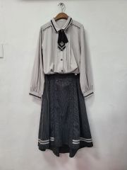 takeabreak babyblue水色リボン付きカジュアルシャツ - メルカリ