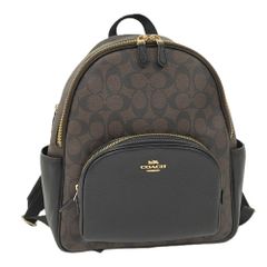 新品未使用 COACH コート バックパック シグネチャ キャンバス C5671