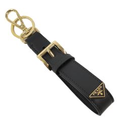 PRADA 】ソフトカーフ三角ロゴキーリング NERO 1PP186 - メルカリ
