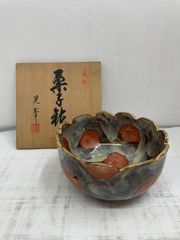 京焼 清水焼 藤平正文 鉢 金彩 花文様 木箱入り 菓子鉢 - メルカリ