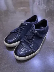 LANVIN ランバン ベロア スウェード スニーカー ネイビー 7 (260)のサムネイル