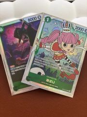 ONE PIECE カードゲーム ペローナ SR エクストラバトル入賞緑ミホーク