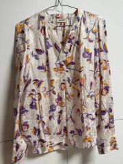 VALENTINO ☆ヴァレンティノ☆シルク100後ろリボンブラウス