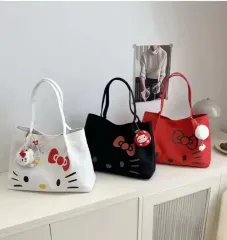 ハローキティ トートバッグ 白/ブラック/レッド 新品