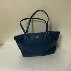 COACH（コーチ）レザー トートバッグ F57522 ネイビー A4 通勤通学
